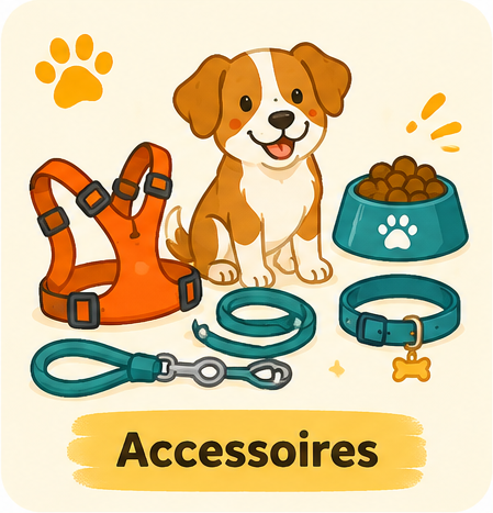 Illustration de la catégorie promenade et accessoires pour chien