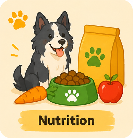 Illustration de la catégorie nutrition pour chien