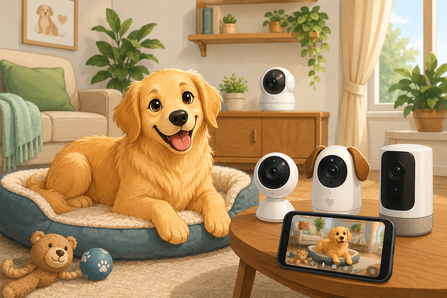 Illustration pour Les meilleures caméras de surveillance pour chien