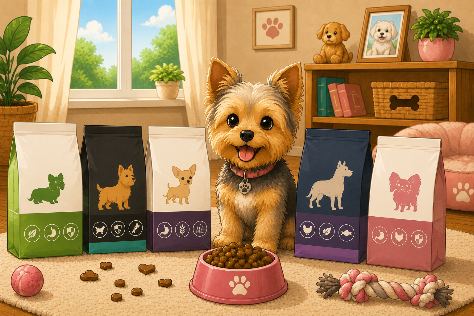 Illustration pour Les meilleures croquettes pour chien stérilisé
