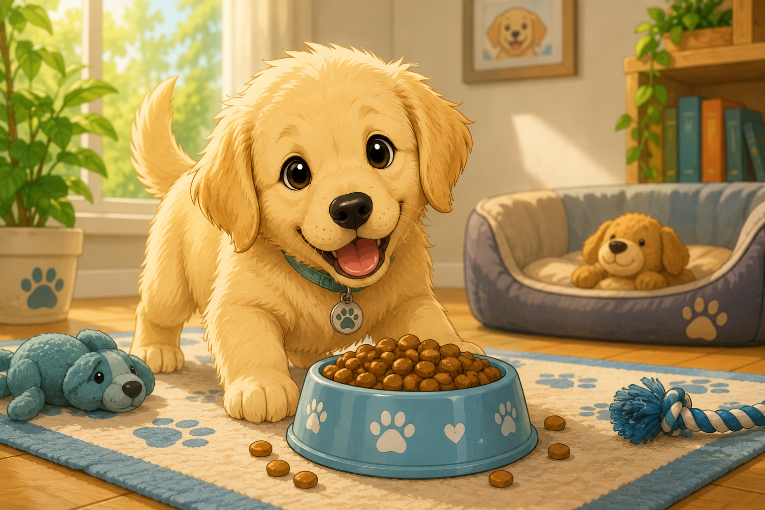 Illustration pour Les meilleures croquettes pour chiot