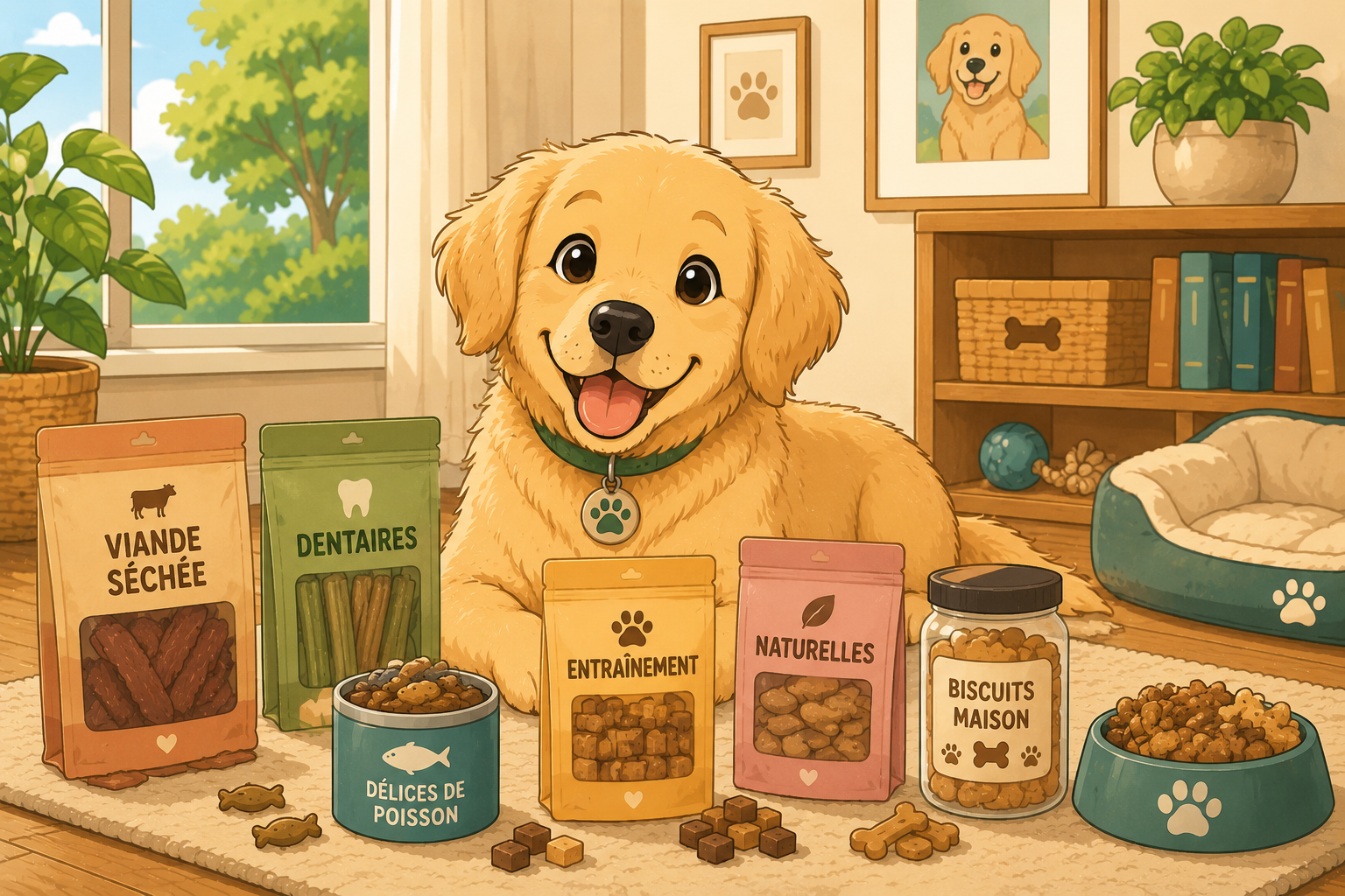 Illustration pour Les meilleures friandises pour chien