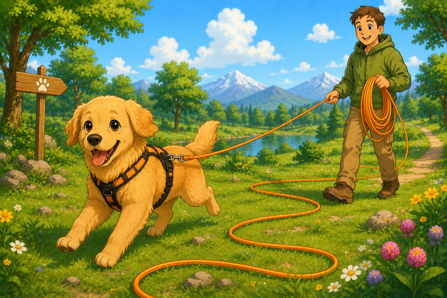 Illustration pour Les meilleures longes de rappel pour chien