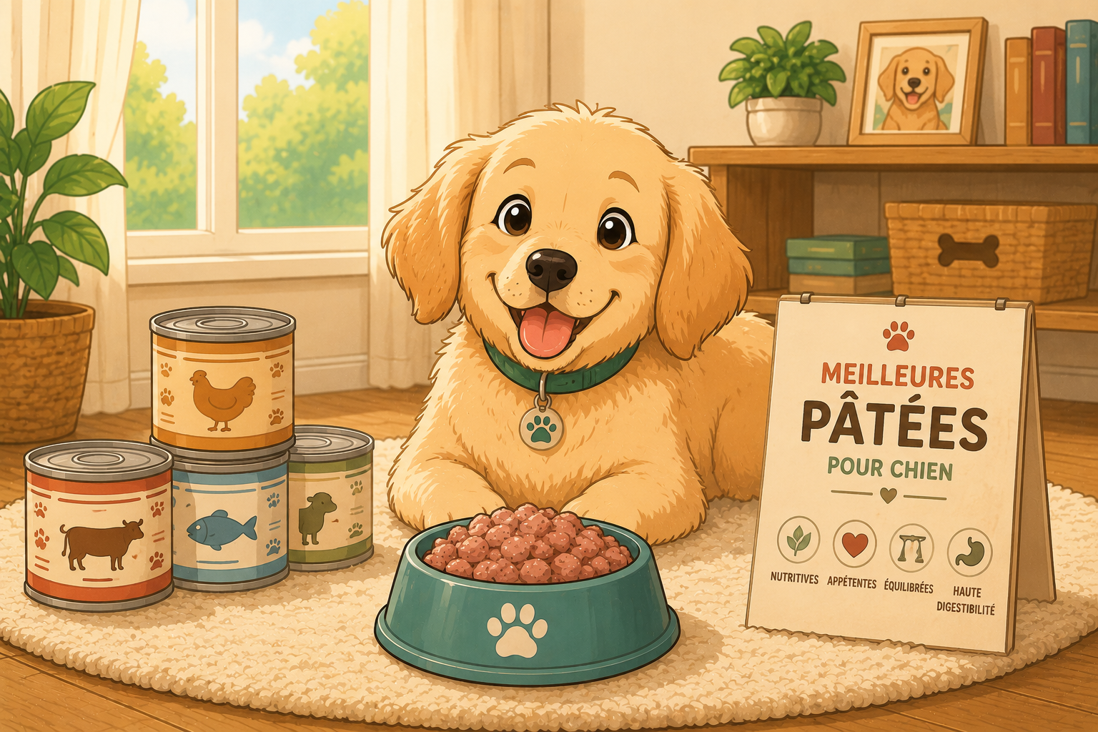 Illustration pour Les meilleures pâtées pour chien
