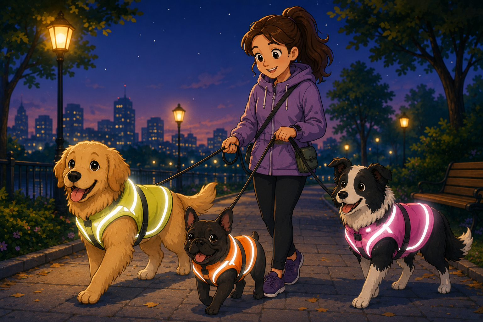 Illustration pour Les meilleures vestes réfléchissantes pour chien