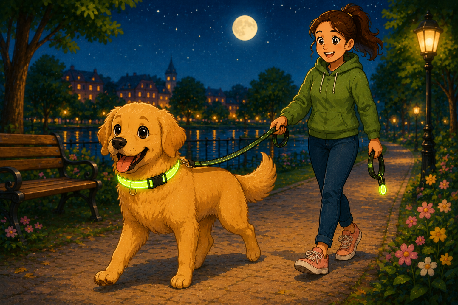 Illustration pour Les meilleurs colliers lumineux pour la nuit