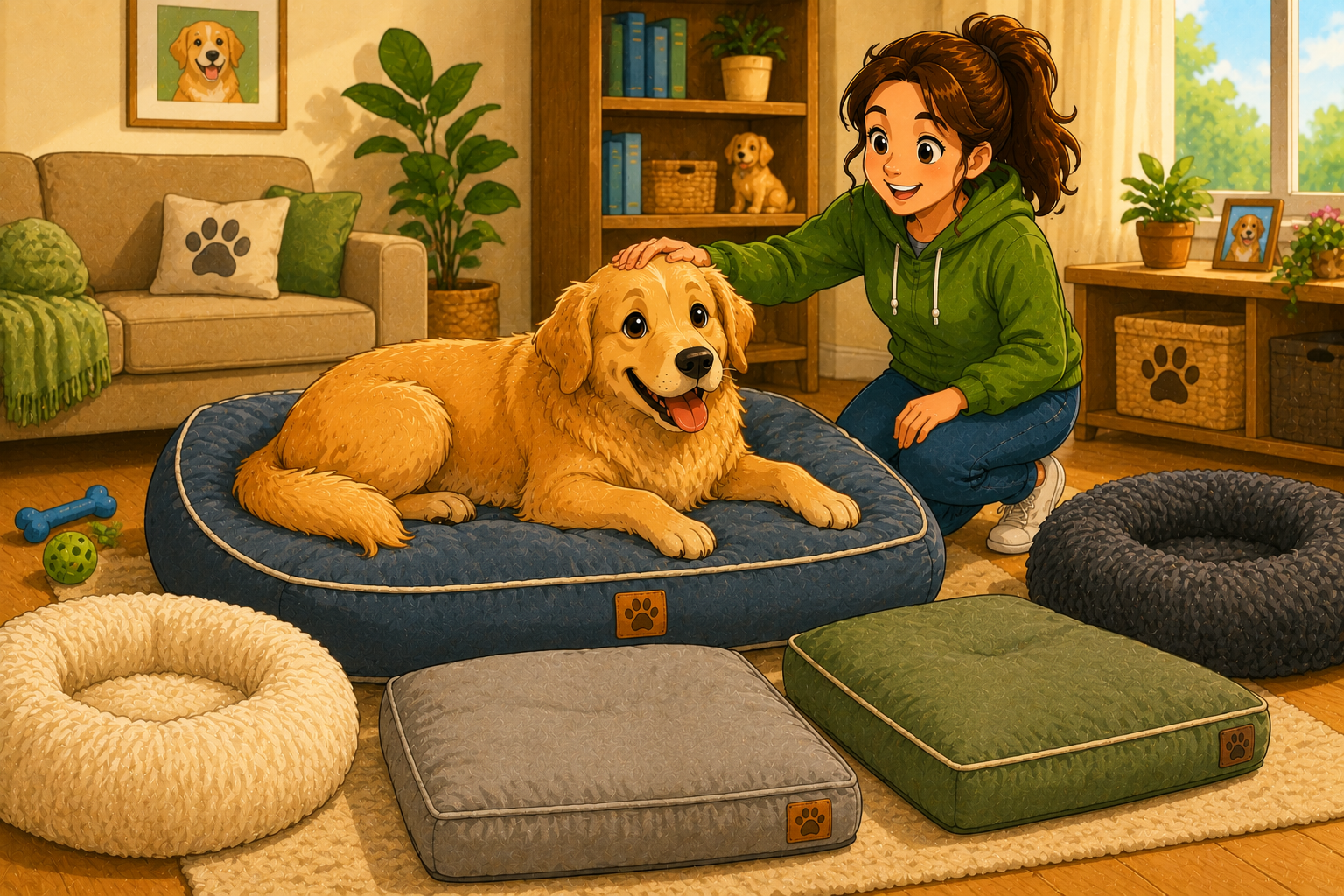 Illustration pour Les meilleurs coussins pour chien