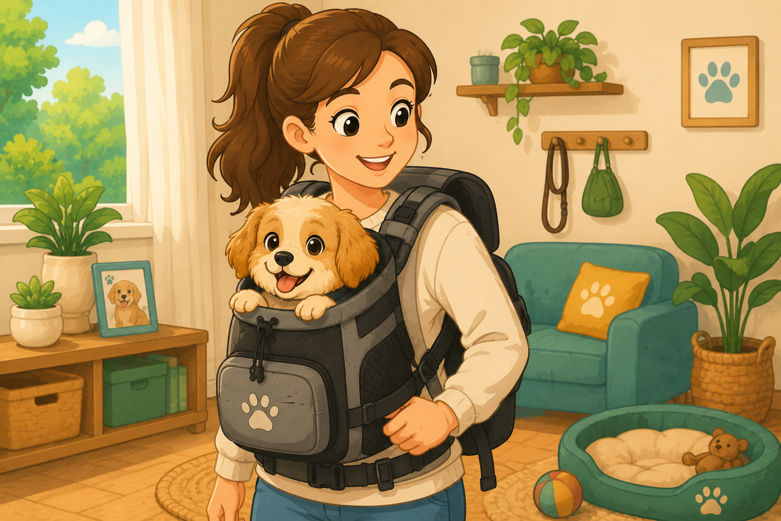Illustration pour Les meilleurs sacs à dos pour porter son chien