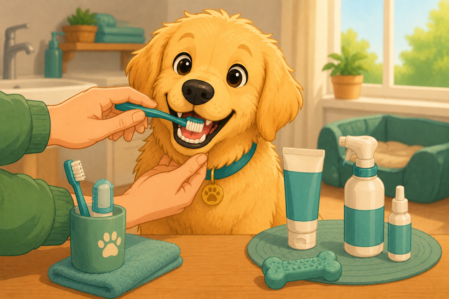 Illustration pour Les meilleurs soins dentaires pour chien